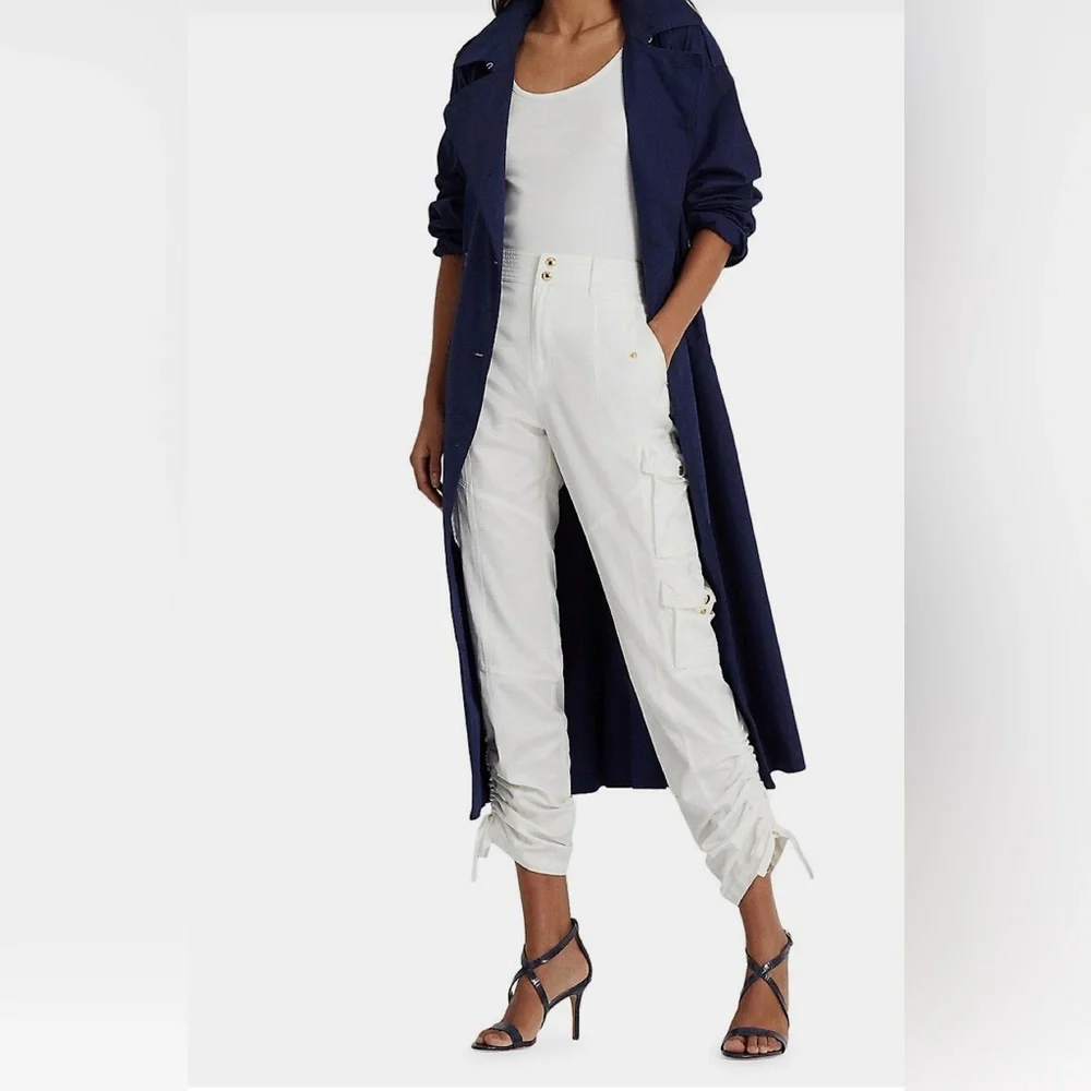 Lauren Ralph Lauren Shantung Cargo Pants - Picture 3 of 16